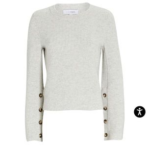 Intermix Bell Sleeve Sweater Grey S